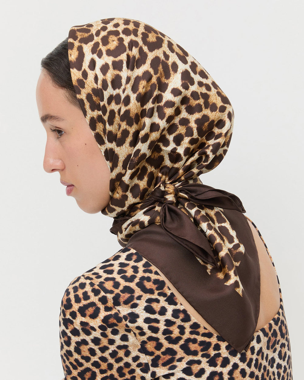 Loeffler Randall / Beverly Leopard Silk Scarf