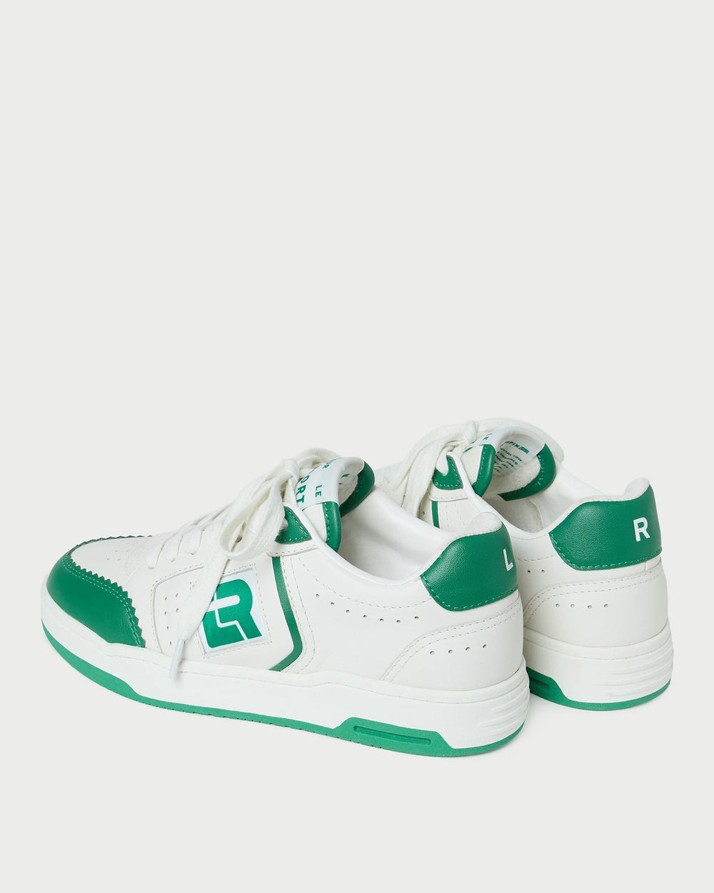 Loeffler Randall / Topspin Cream/Green Court Sneaker