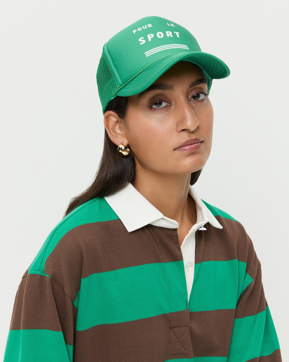 Loeffler Randall / Lee Green Trucker Hat