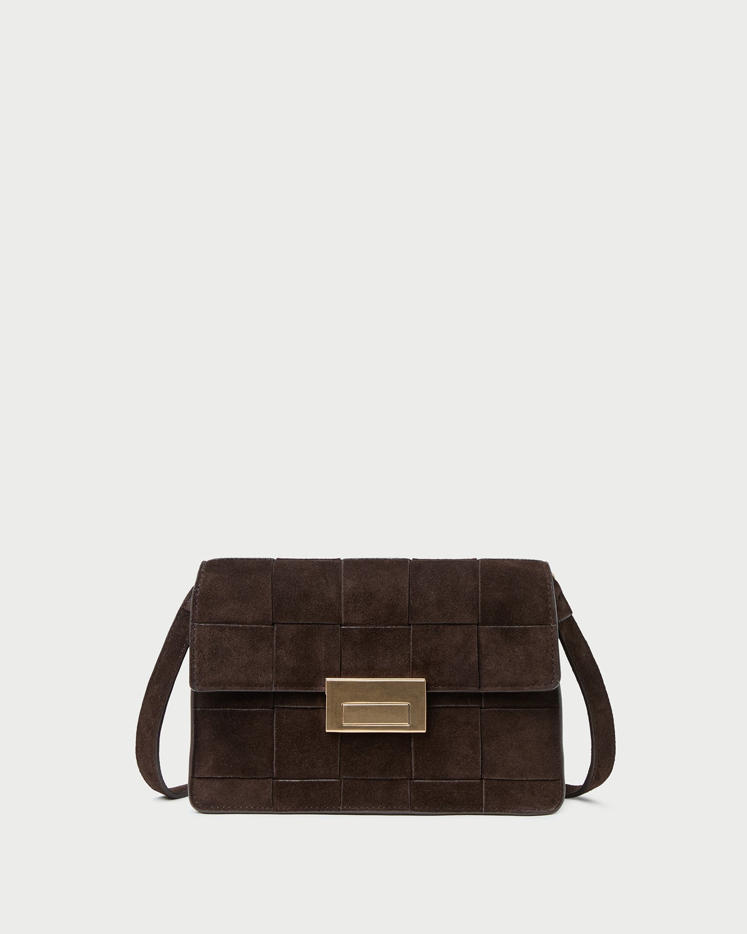 Loeffler Randall / Delphine Brown Suede Shoulder Bag