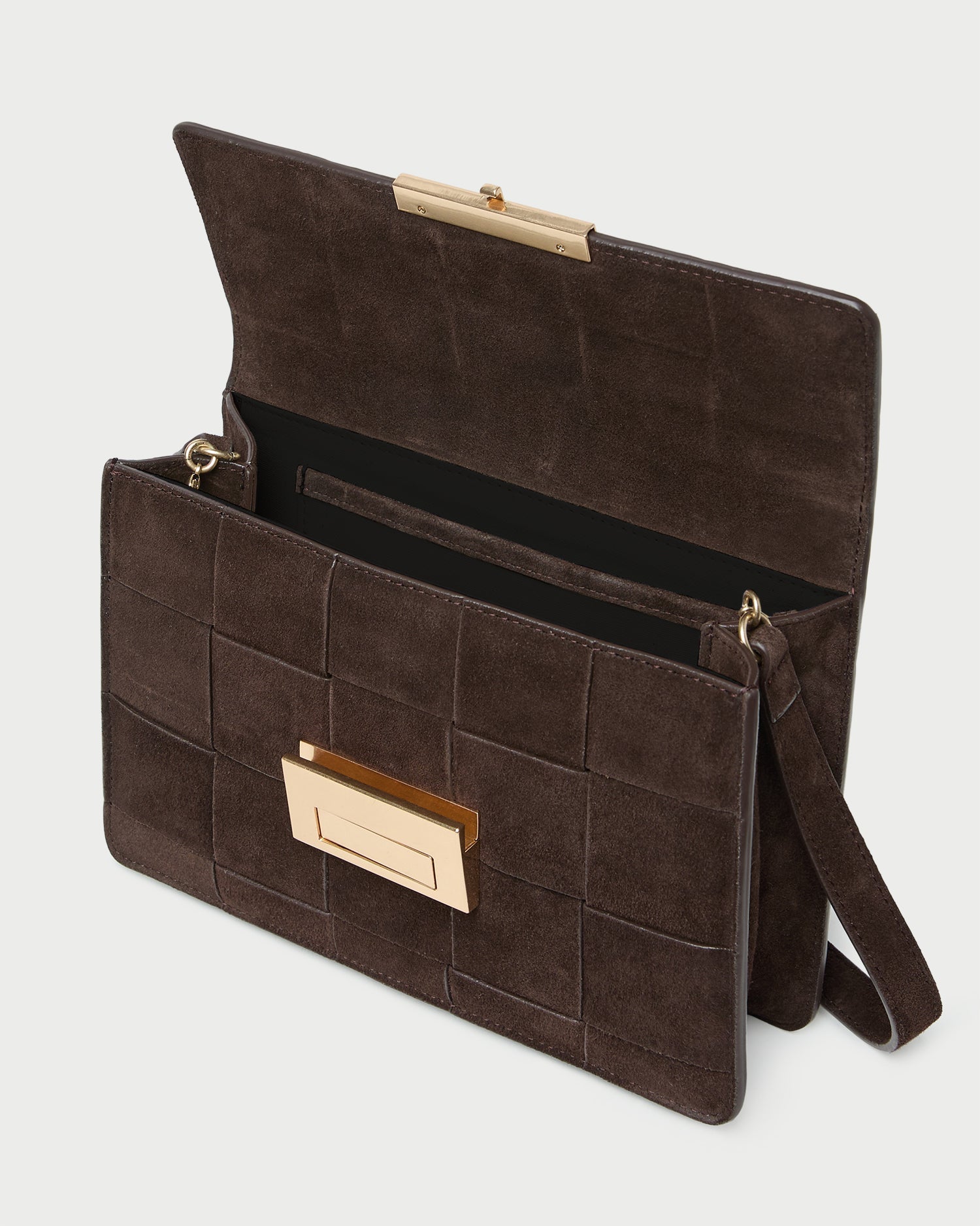 Loeffler Randall / Delphine Brown Suede Shoulder Bag