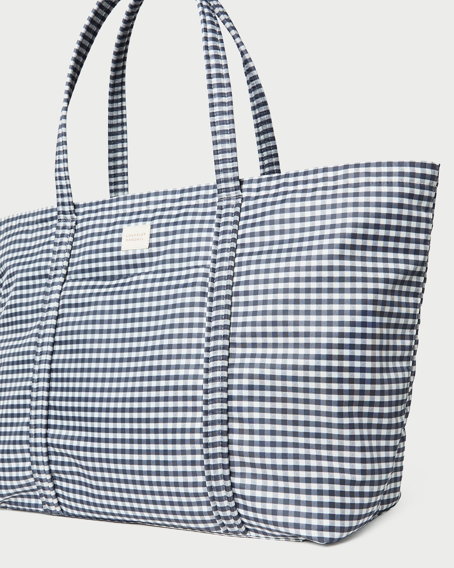 Loeffler Randall / Dina Black/White Gingham Travel Tote