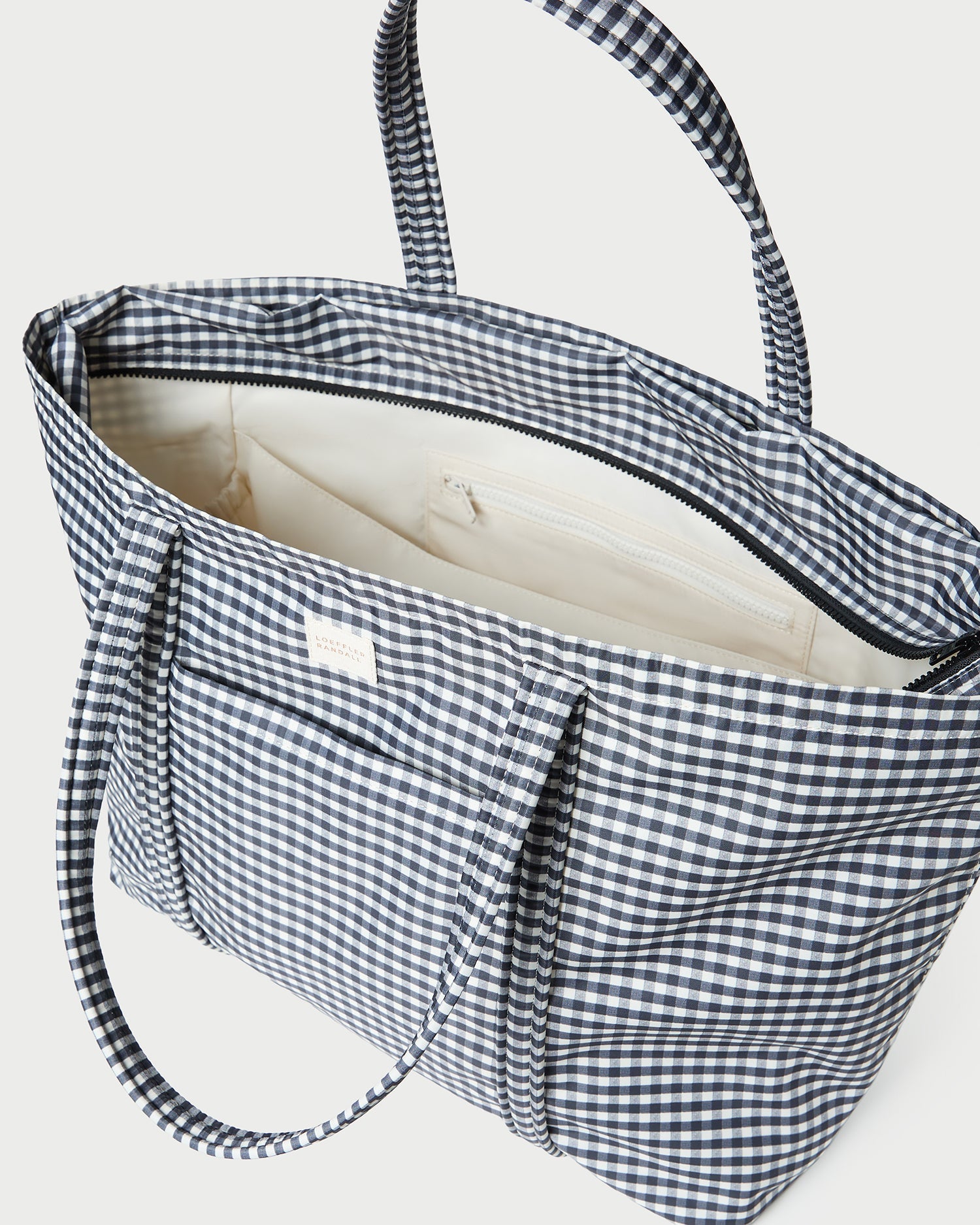 Loeffler Randall / Dina Black/White Gingham Travel Tote