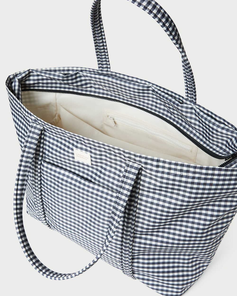 Loeffler Randall / Dina Black/White Gingham Travel Tote