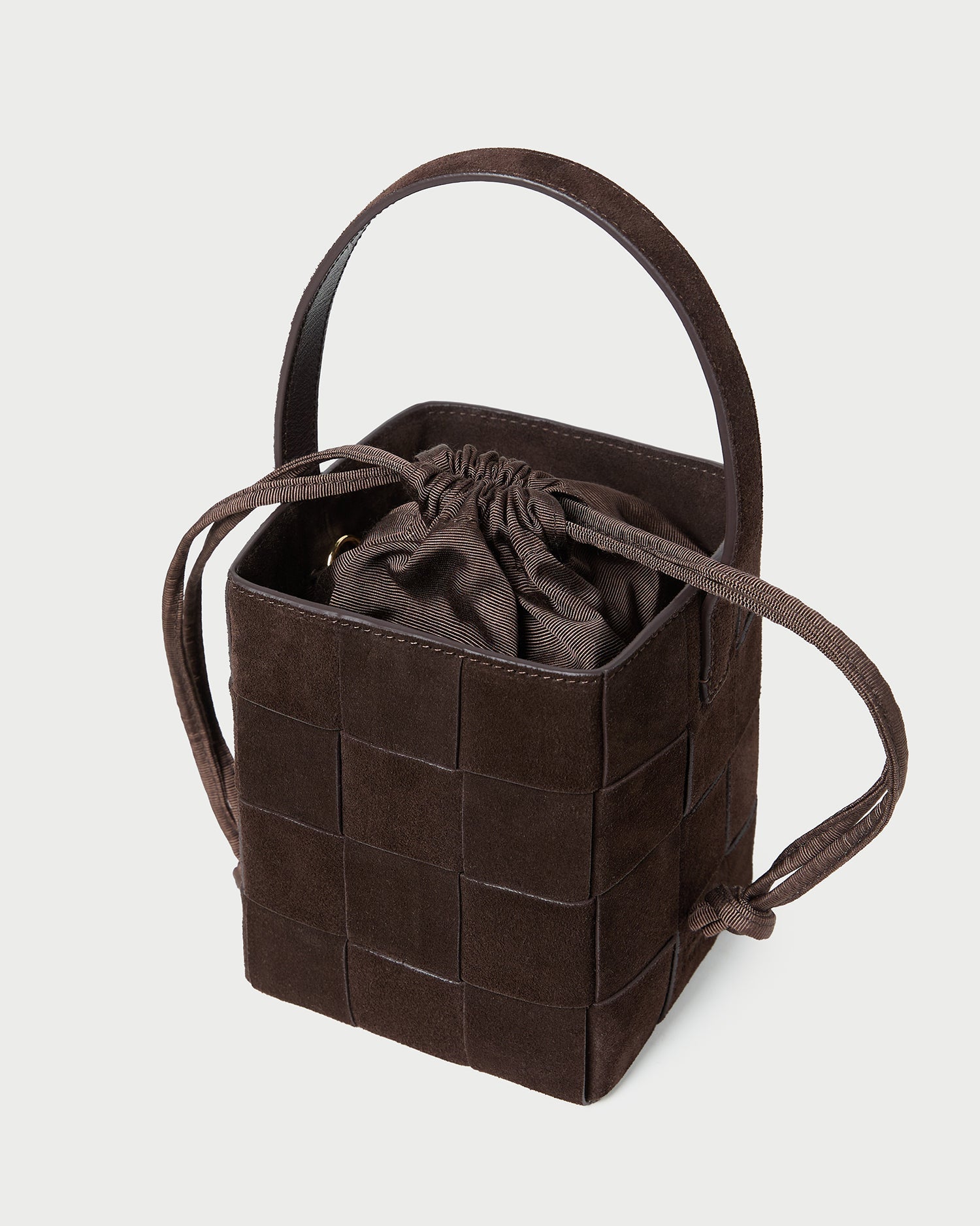 Loeffler Randall / Laith Brown Suede Bucket Bag