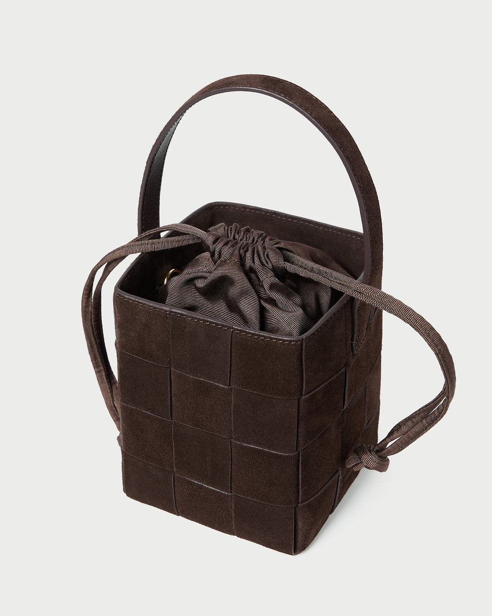 Loeffler Randall / Laith Brown Suede Bucket Bag