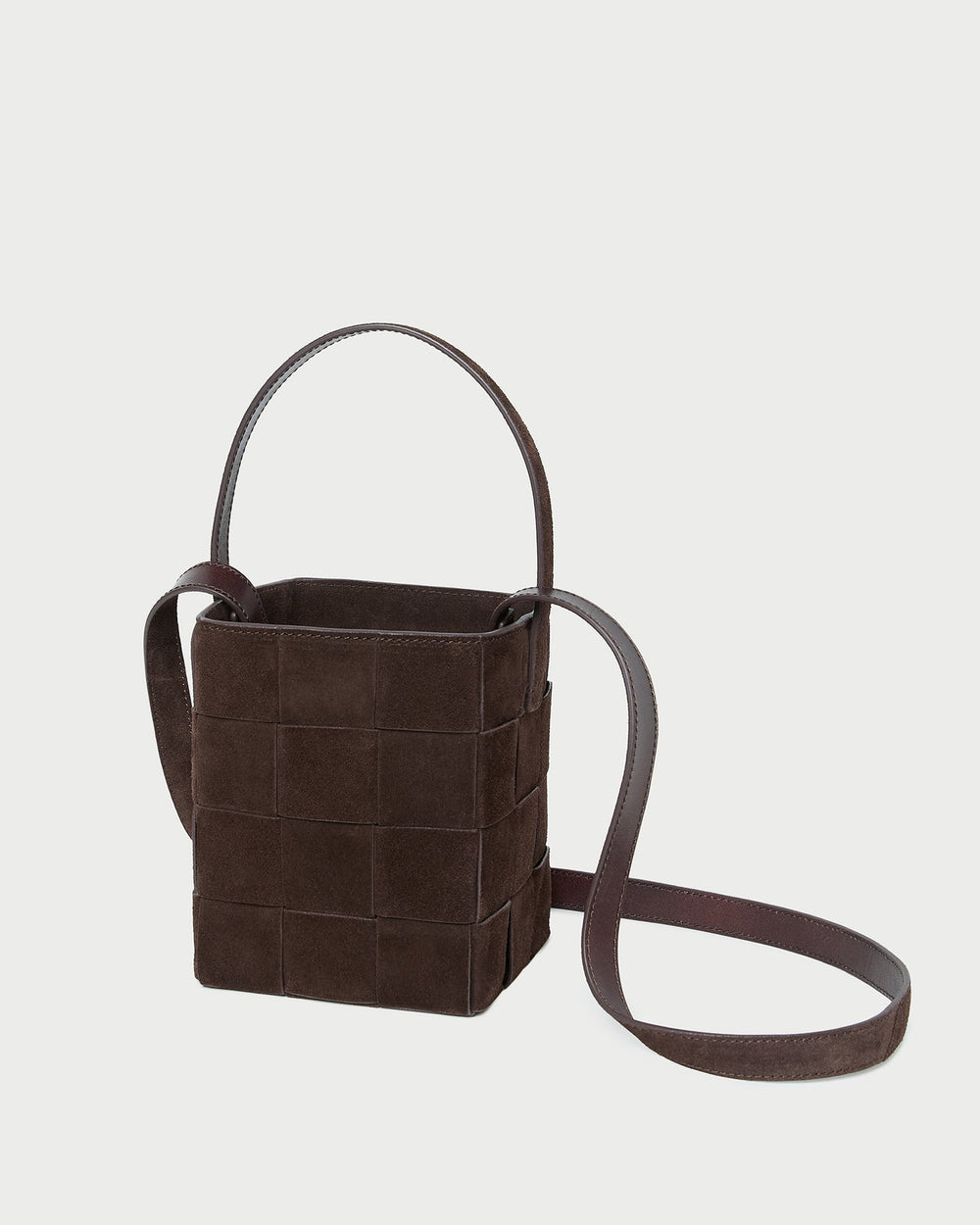 Loeffler Randall / Laith Brown Suede Bucket Bag