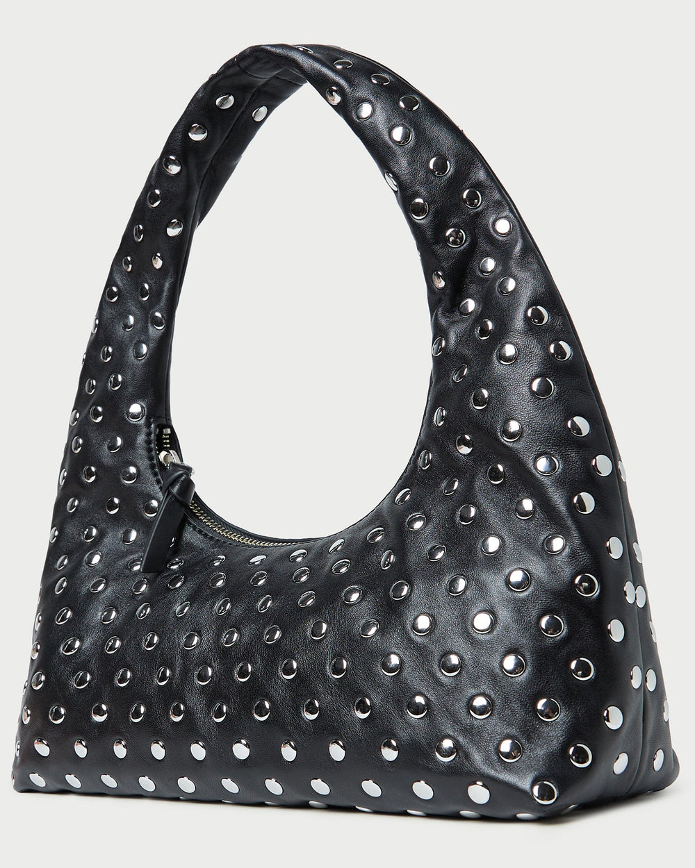 Loeffler Randall / Mercer Black/Silver Leather Shoulder Bag