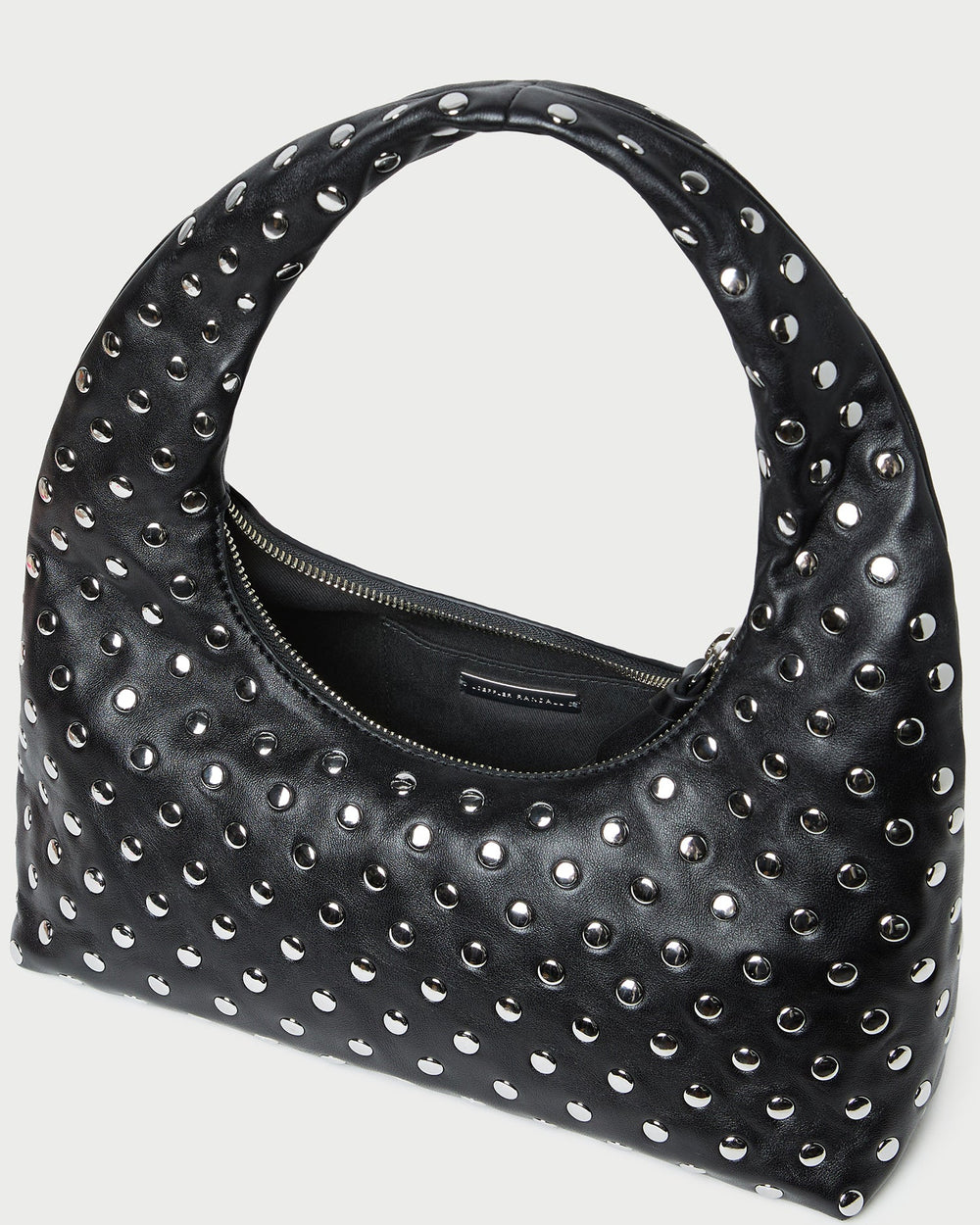 Loeffler Randall / Mercer Black/Silver Leather Shoulder Bag