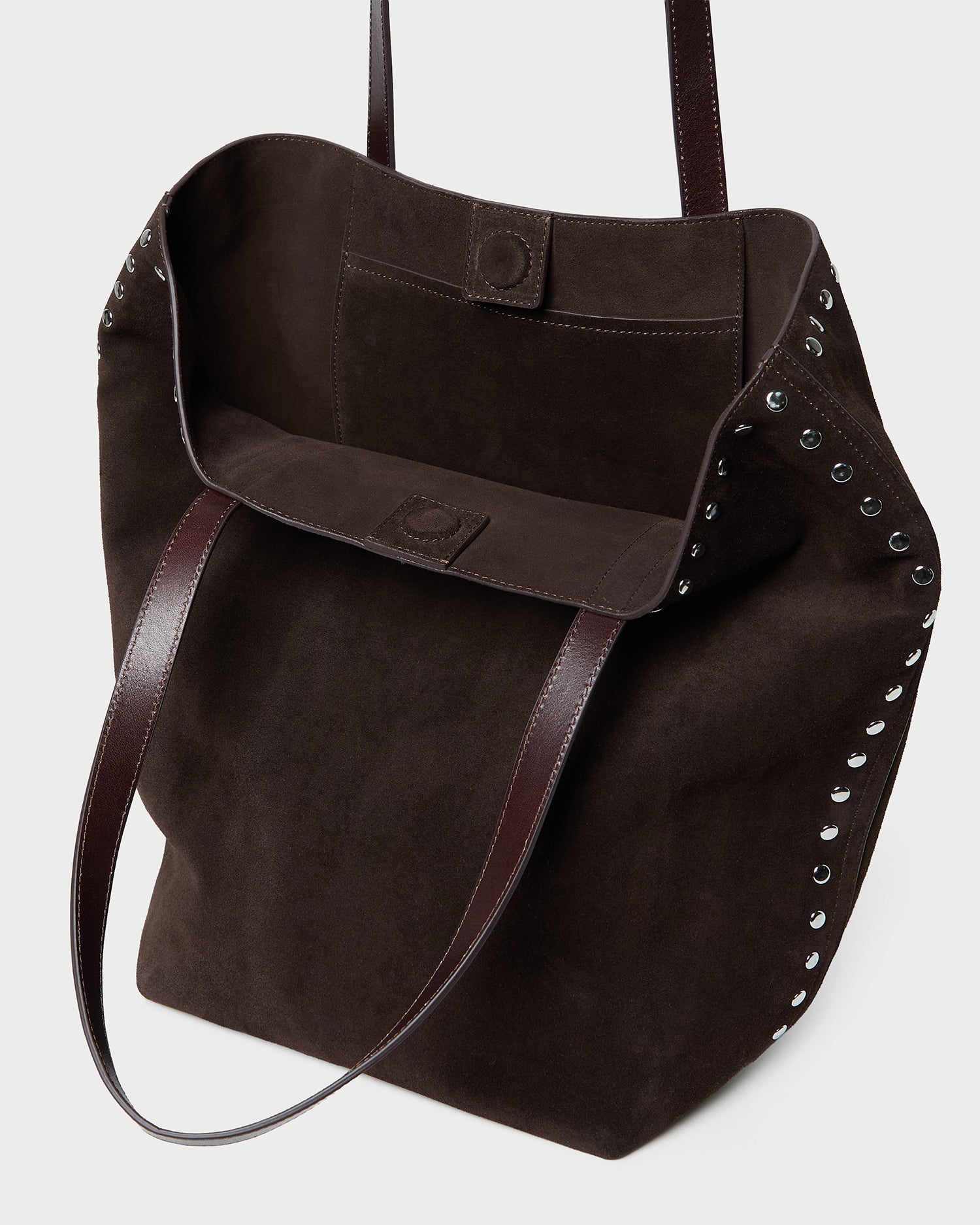 Loeffler Randall / Walker Brown/Silver Suede Tote