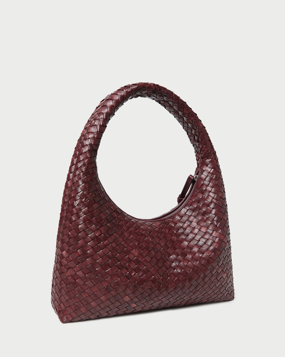 Loeffler Randall / Willow Maroon Woven Hobo Bag