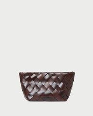 Loeffler Randall / Melina Chocolate Woven Leather Clutch