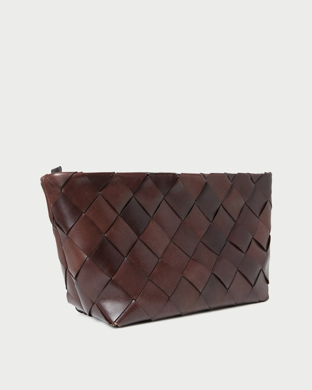 Loeffler Randall / Melina Chocolate Woven Leather Clutch