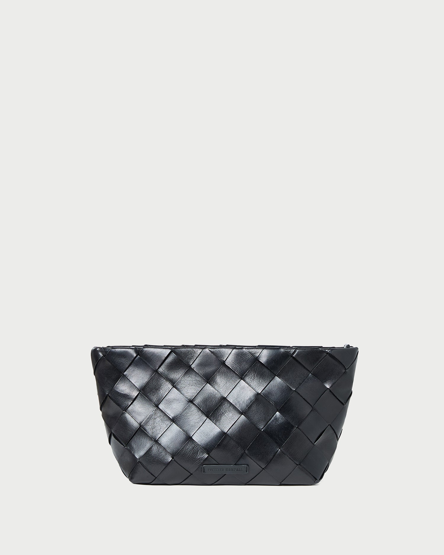 Loeffler Randall / Melina Black Woven Leather Clutch