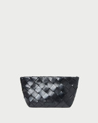 Loeffler Randall / Melina Black Woven Leather Clutch