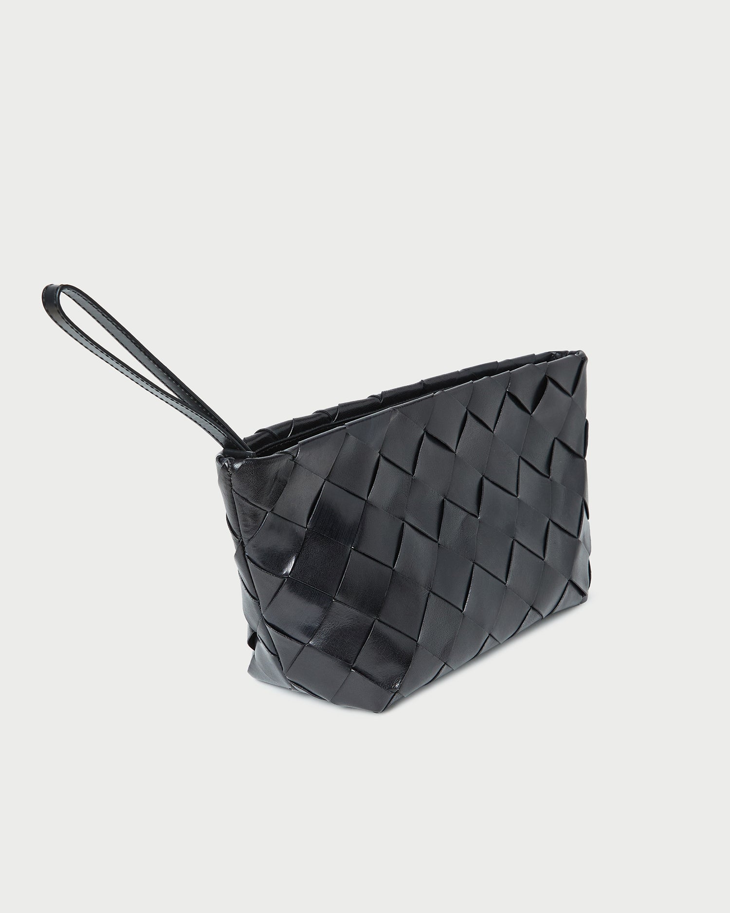 Loeffler Randall / Melina Black Woven Leather Clutch
