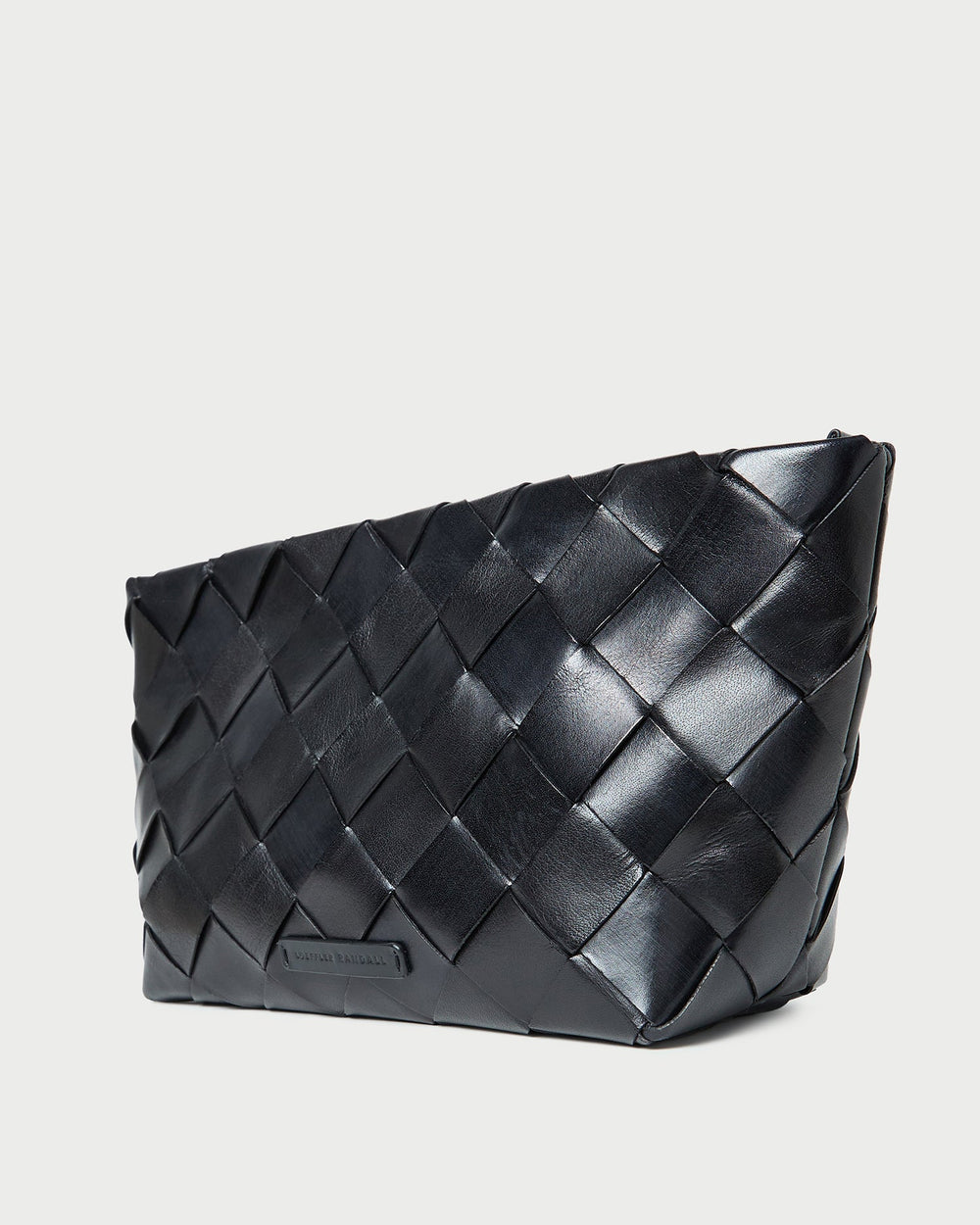 Loeffler Randall / Melina Black Woven Leather Clutch