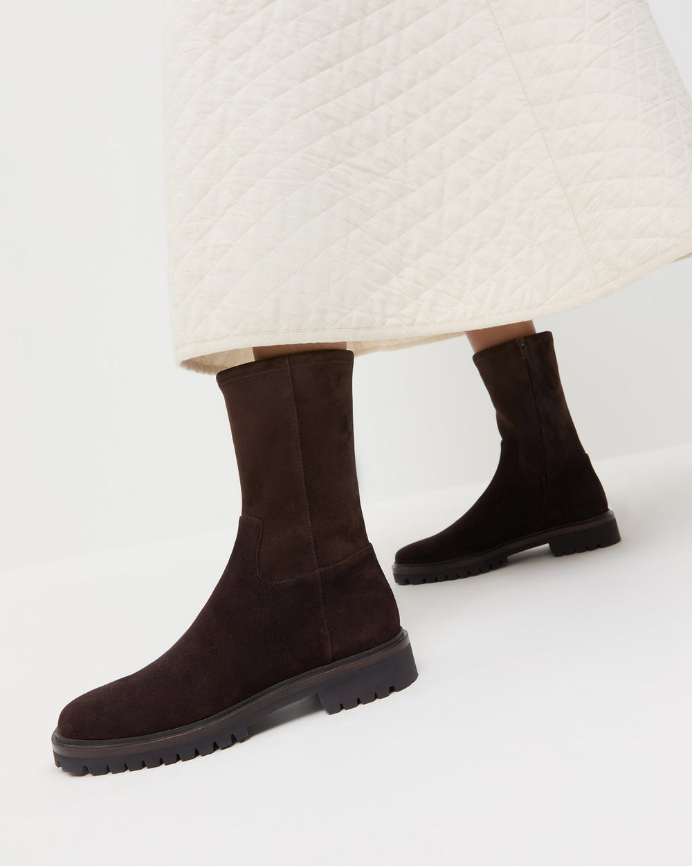 Loeffler Randall / Danny Brown Suede Lug Boot