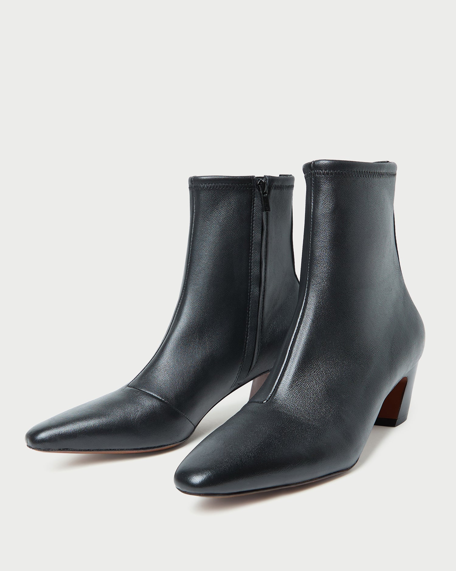 Loeffler Randall / Doria Black Leather Ankle Boot