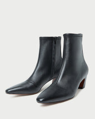 Loeffler Randall / Doria Black Leather Ankle Boot
