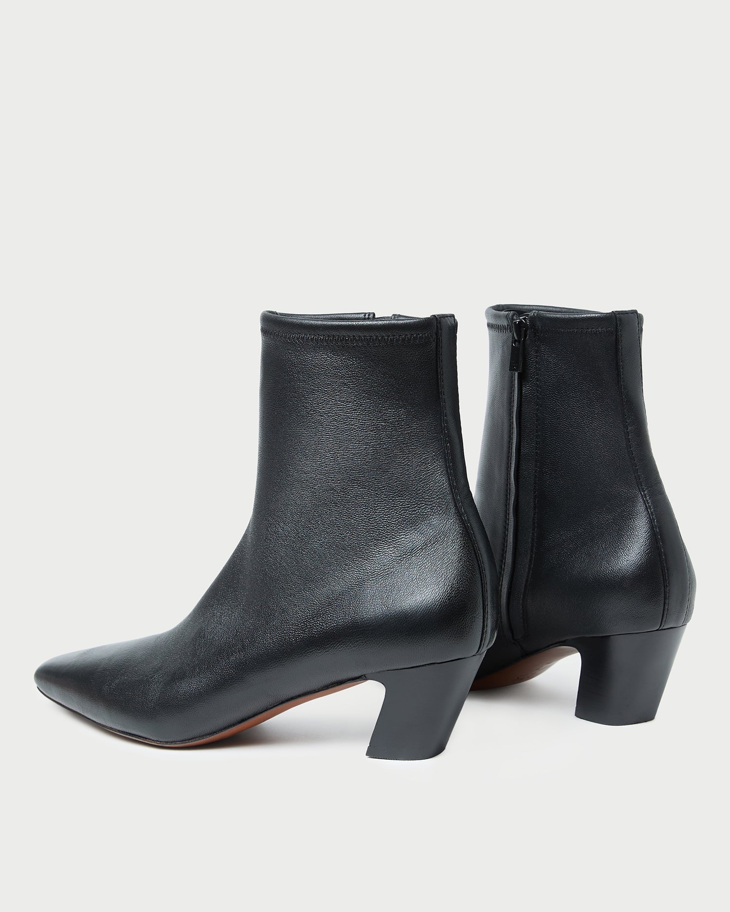 Loeffler Randall / Doria Black Leather Ankle Boot