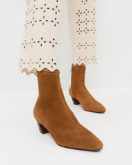 Loeffler Randall / Doria Cacao Suede Ankle Boot