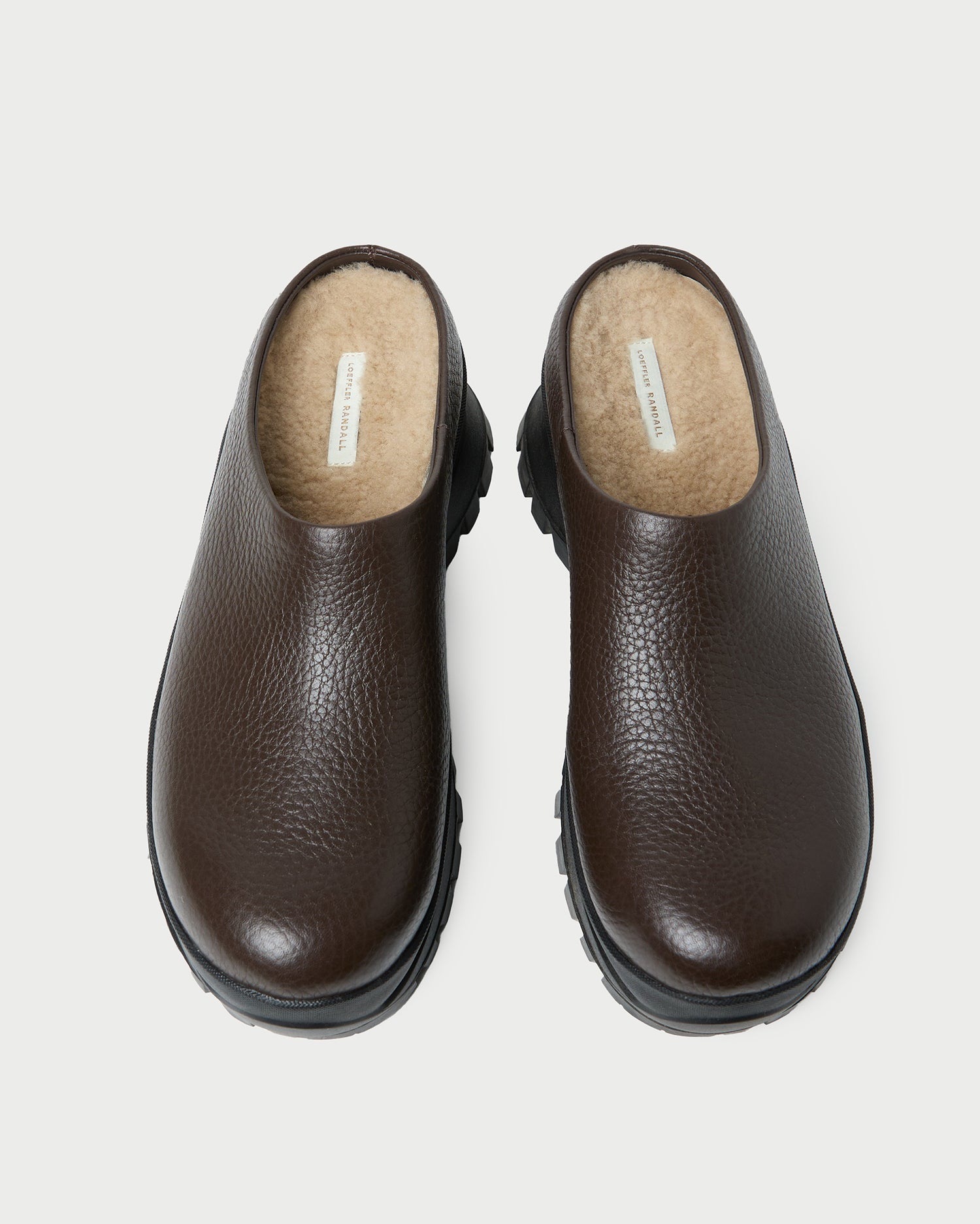 Loeffler Randall / Gemma Brown Leather Lug Mule