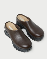 Loeffler Randall / Gemma Brown Leather Lug Mule