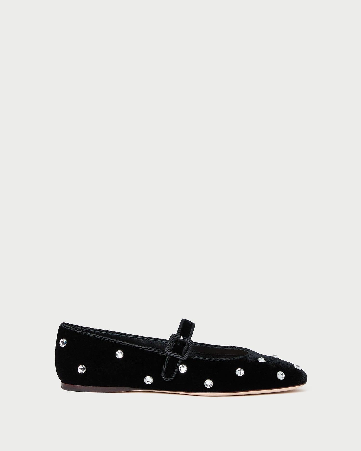 Loeffler Randall / Ginger Black/Crystal Velvet Mary Jane