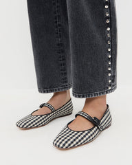 Loeffler Randall / Ginger Black/White Gingham Mary Jane