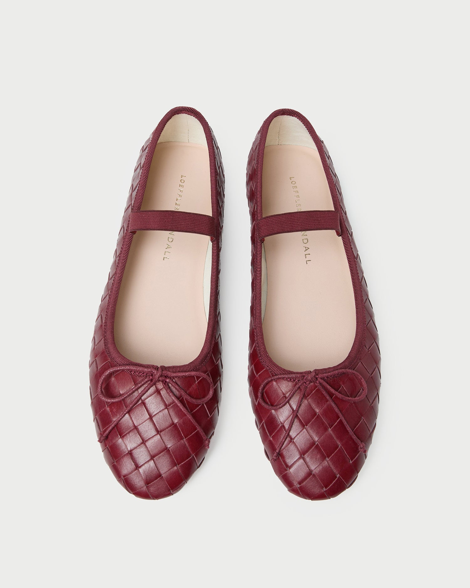 Loeffler Randall / Leonie Wine Woven Ballet Flat