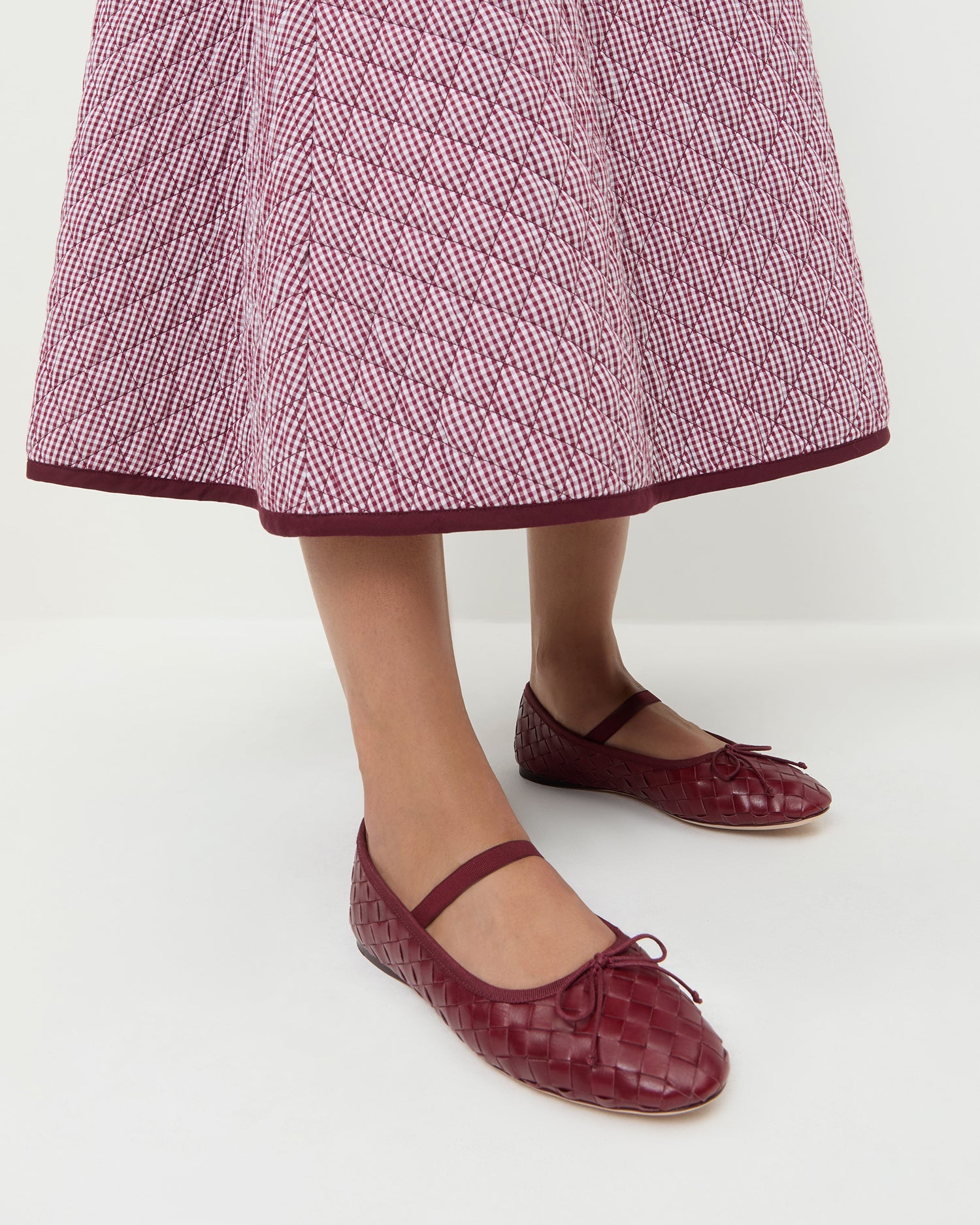 Loeffler Randall / Leonie Wine Woven Ballet Flat