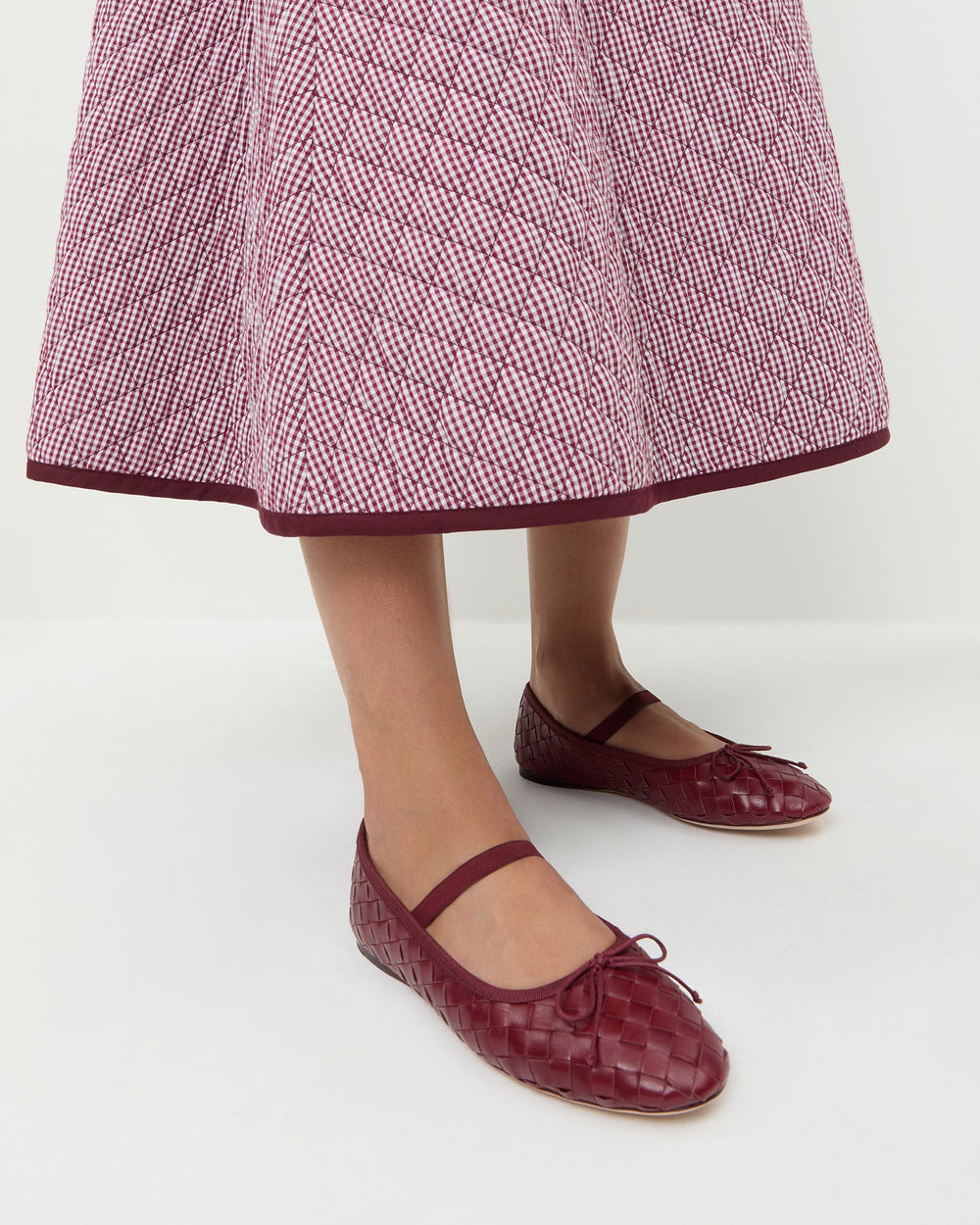 Loeffler Randall / Leonie Wine Woven Ballet Flat