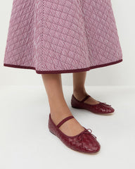 Loeffler Randall / Leonie Wine Woven Ballet Flat