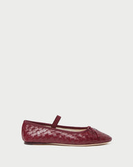 Loeffler Randall / Leonie Wine Woven Ballet Flat