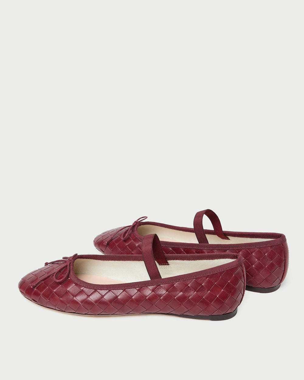 Loeffler Randall / Leonie Wine Woven Ballet Flat