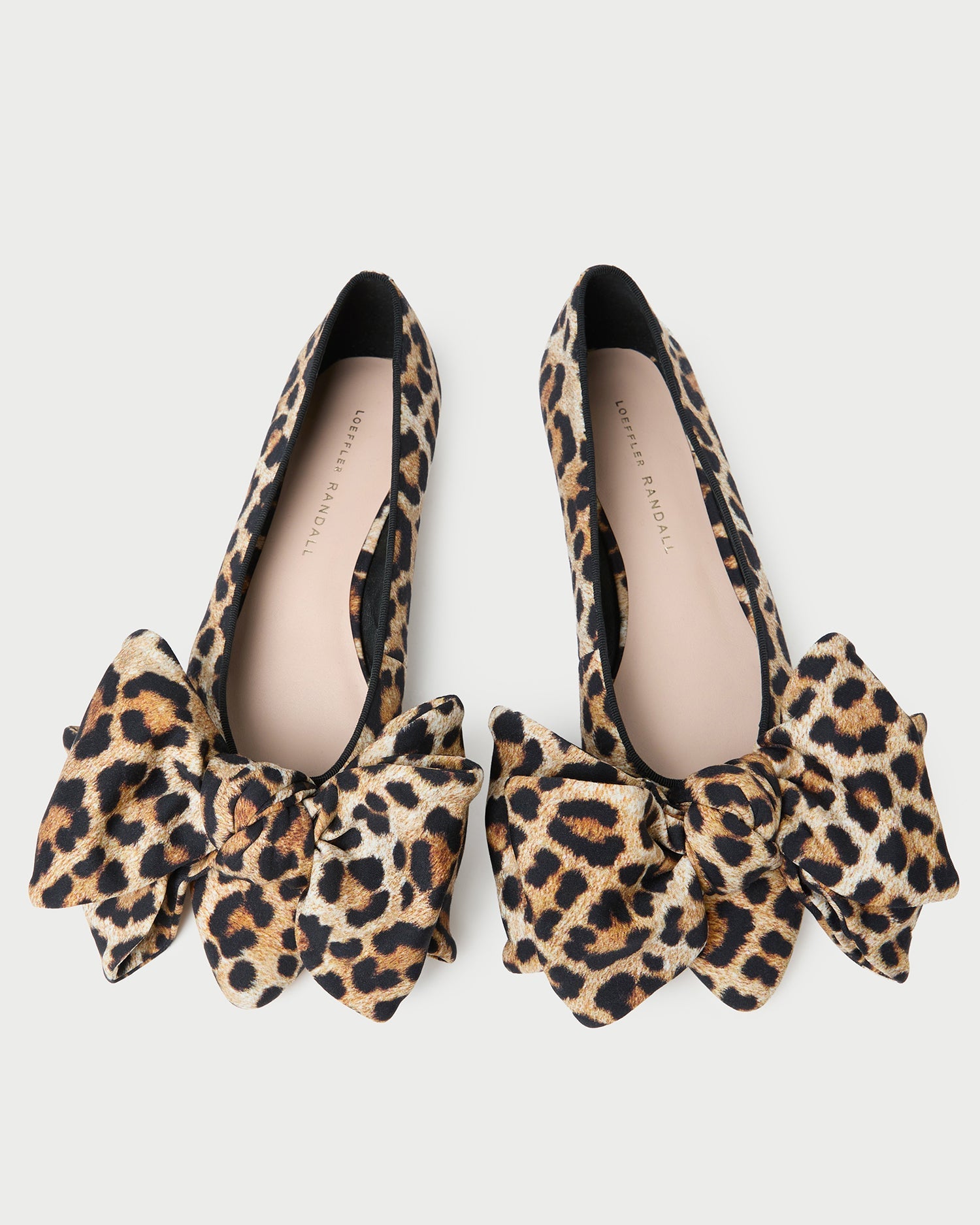 Loeffler Randall / Noa Leopard Jersey Bow Flat