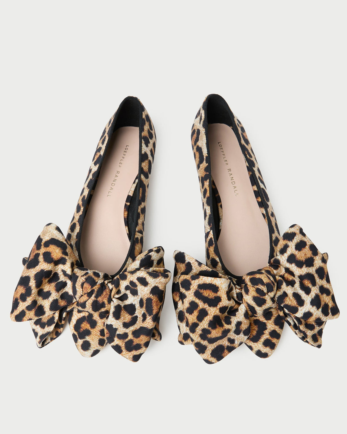 Loeffler Randall / Noa Leopard Jersey Bow Flat