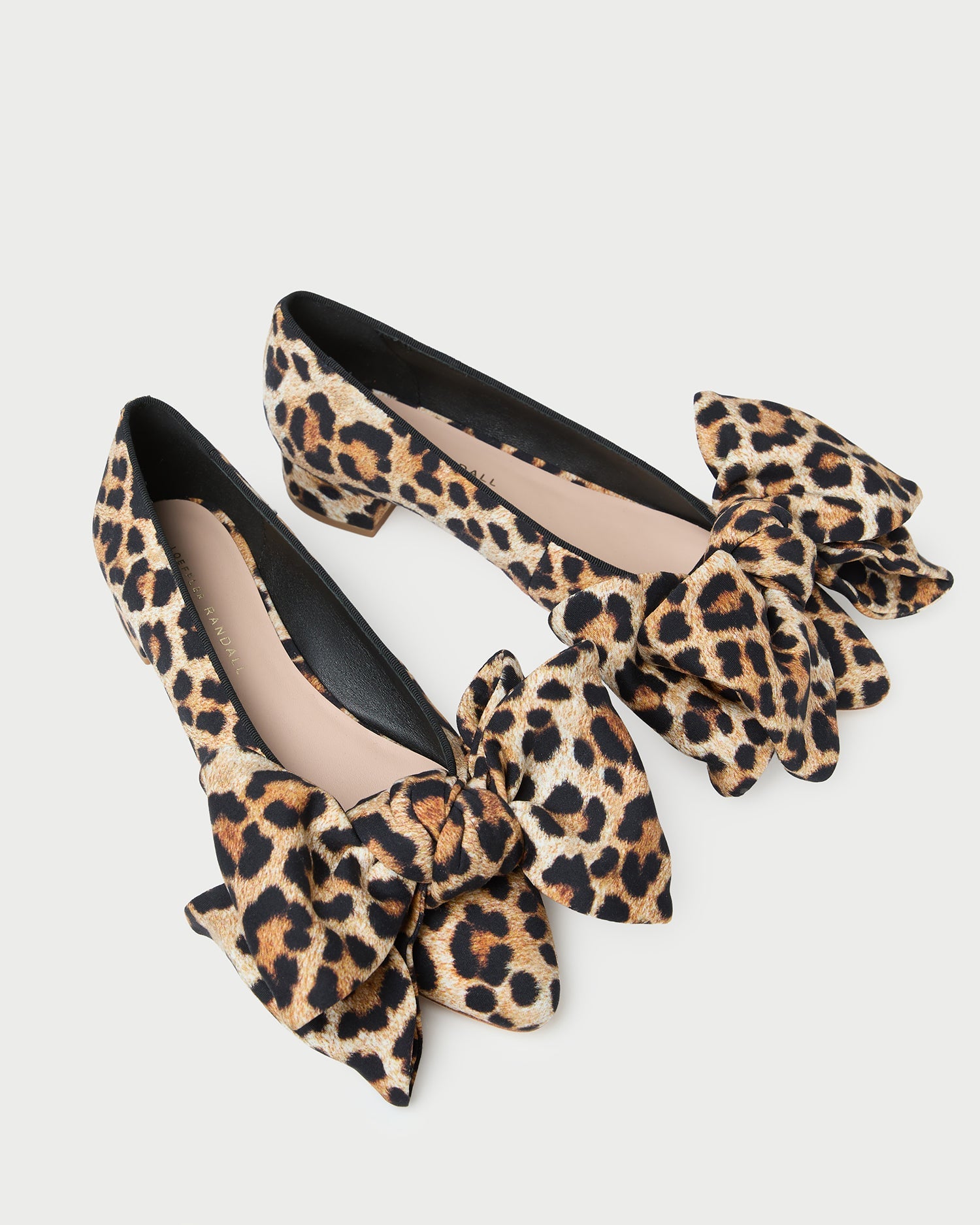 Loeffler Randall / Noa Leopard Jersey Bow Flat