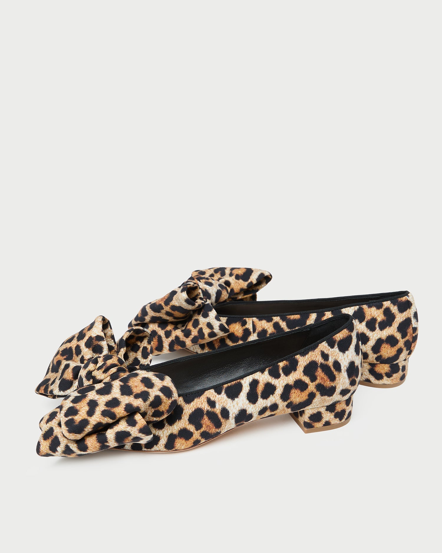 Loeffler Randall / Noa Leopard Jersey Bow Flat