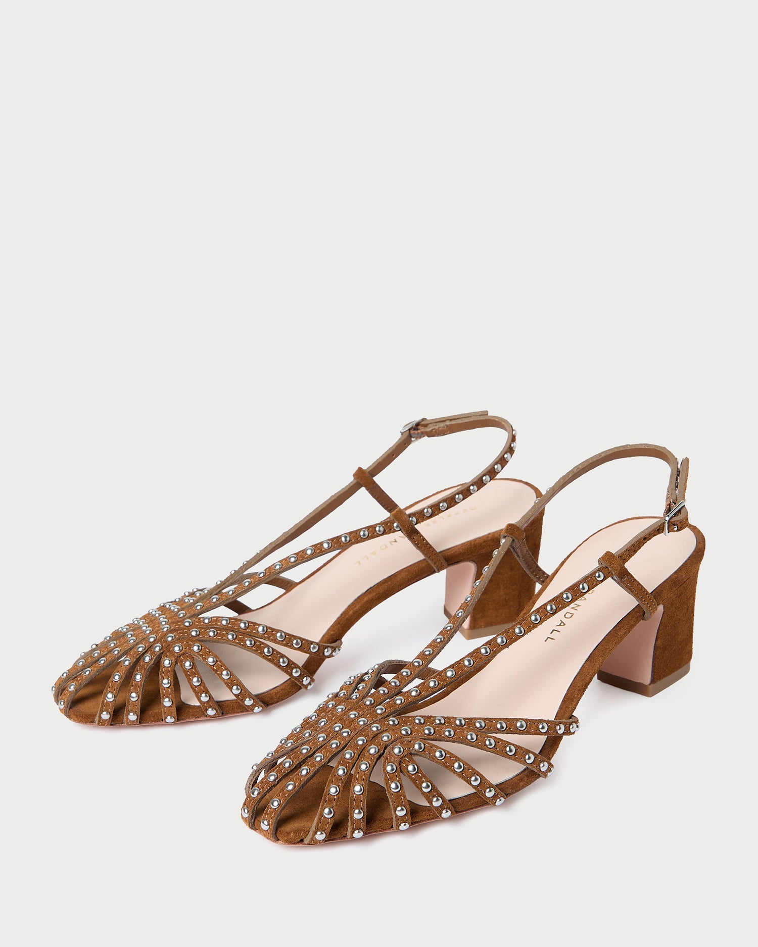 Loeffler Randall / Priscilla Cacao/Silver Suede Heeled Sandal