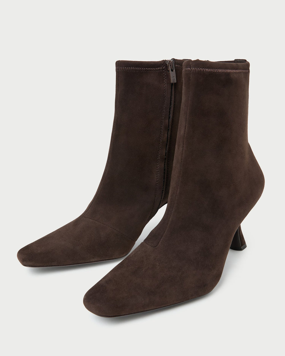 Loeffler Randall / Thandy Brown Suede Curved Heel Bootie