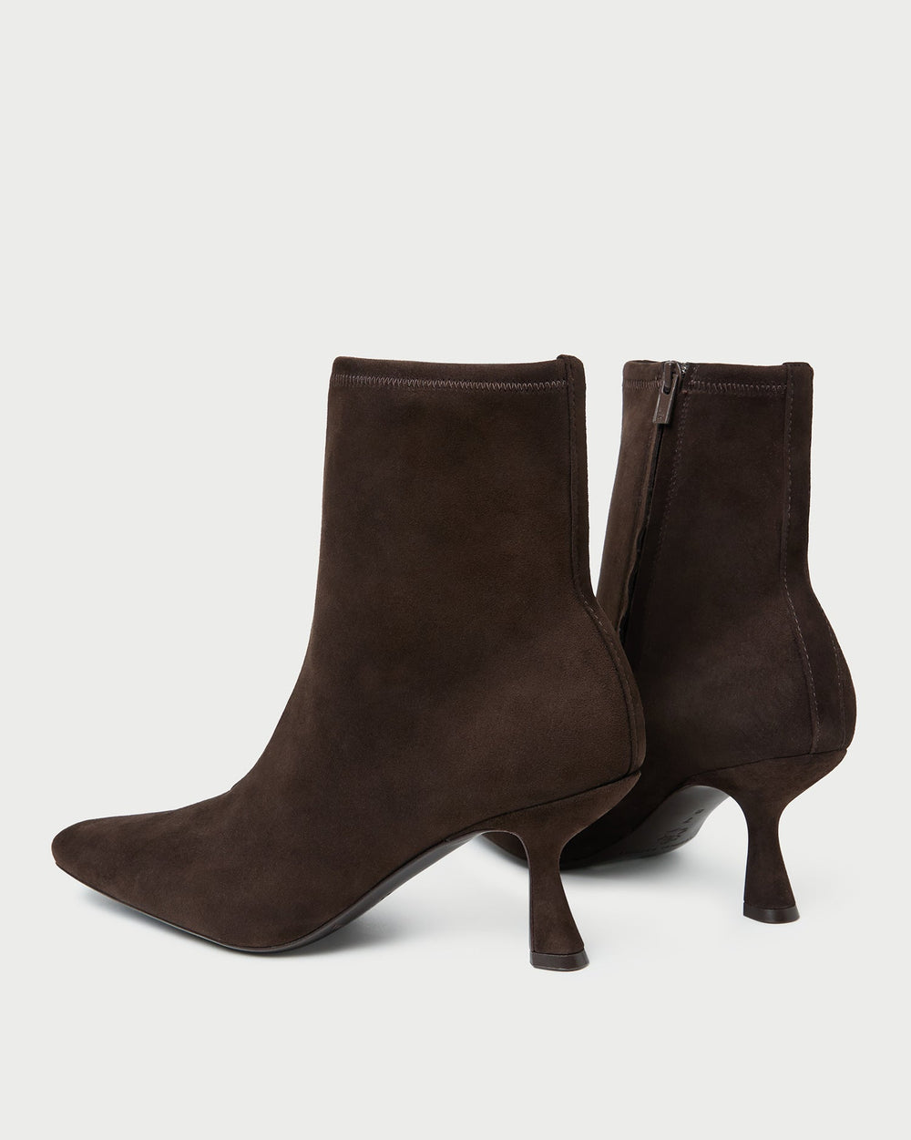 Loeffler Randall / Thandy Brown Suede Curved Heel Bootie