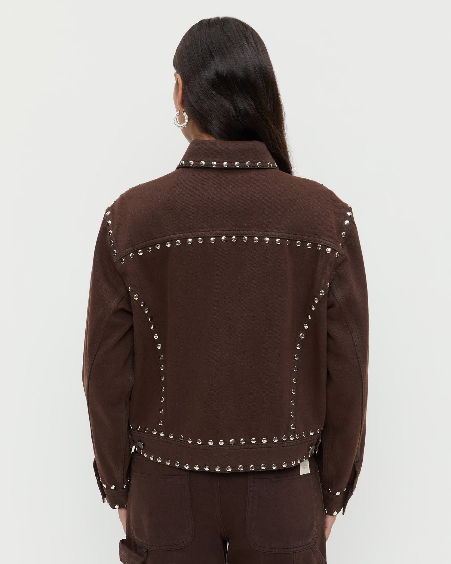 Loeffler Randall / Elijah Studded Denim Jacket