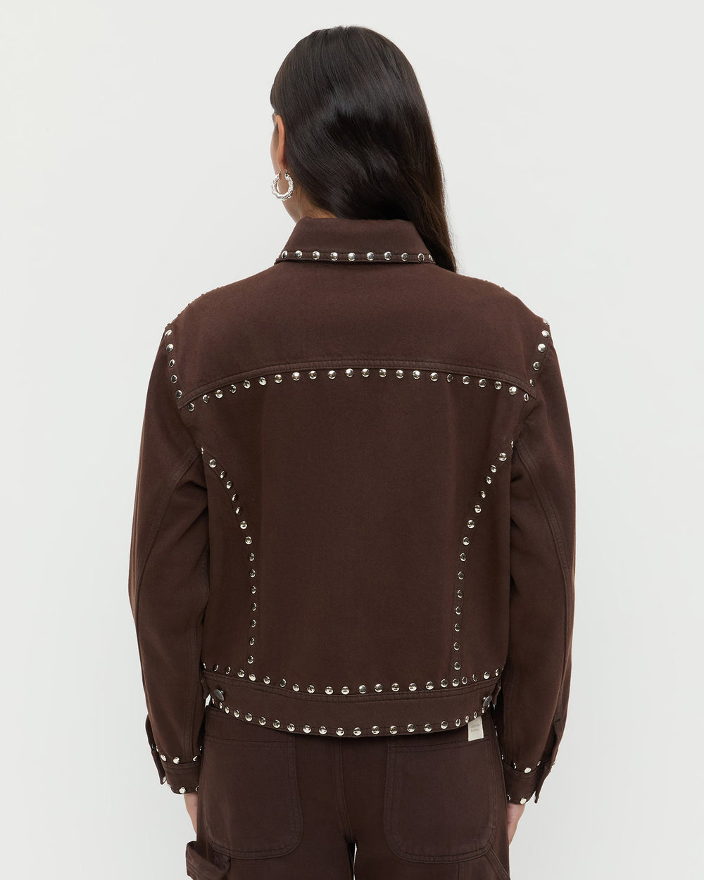 Loeffler Randall / Elijah Studded Denim Jacket