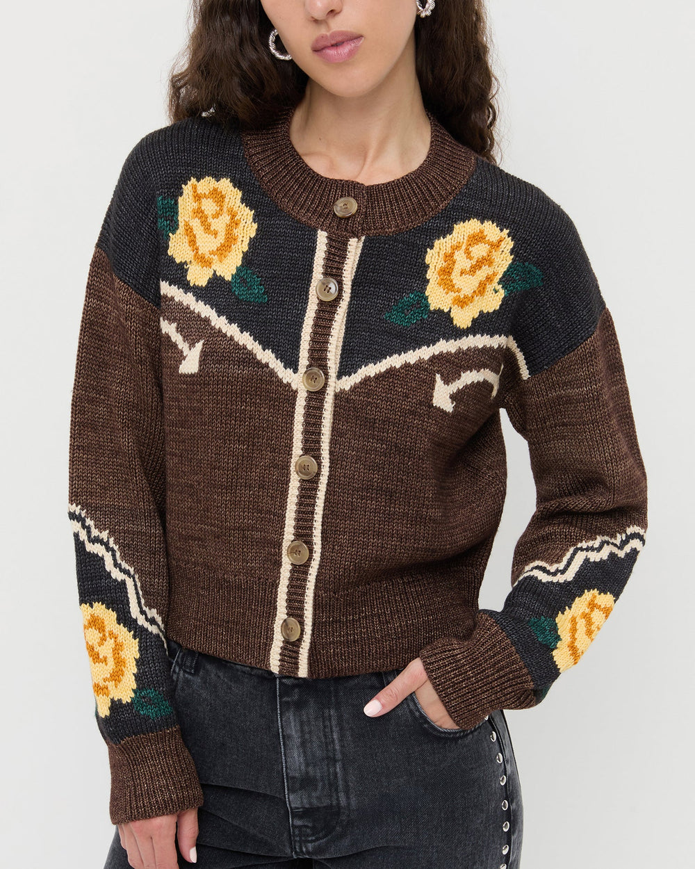 Loeffler Randall / Linda Intarsia Cardigan