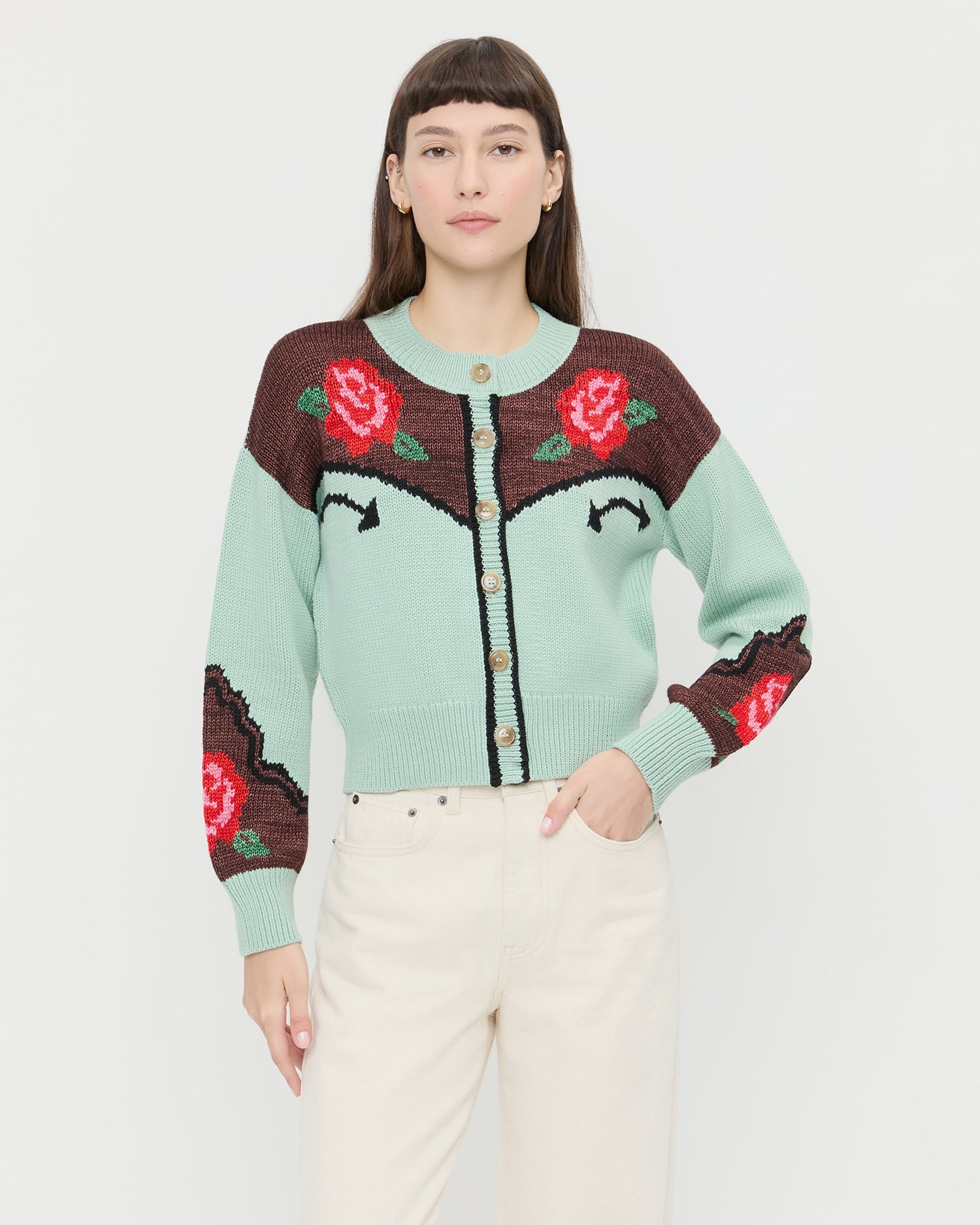 Loeffler Randall / Linda Intarsia Cardigan