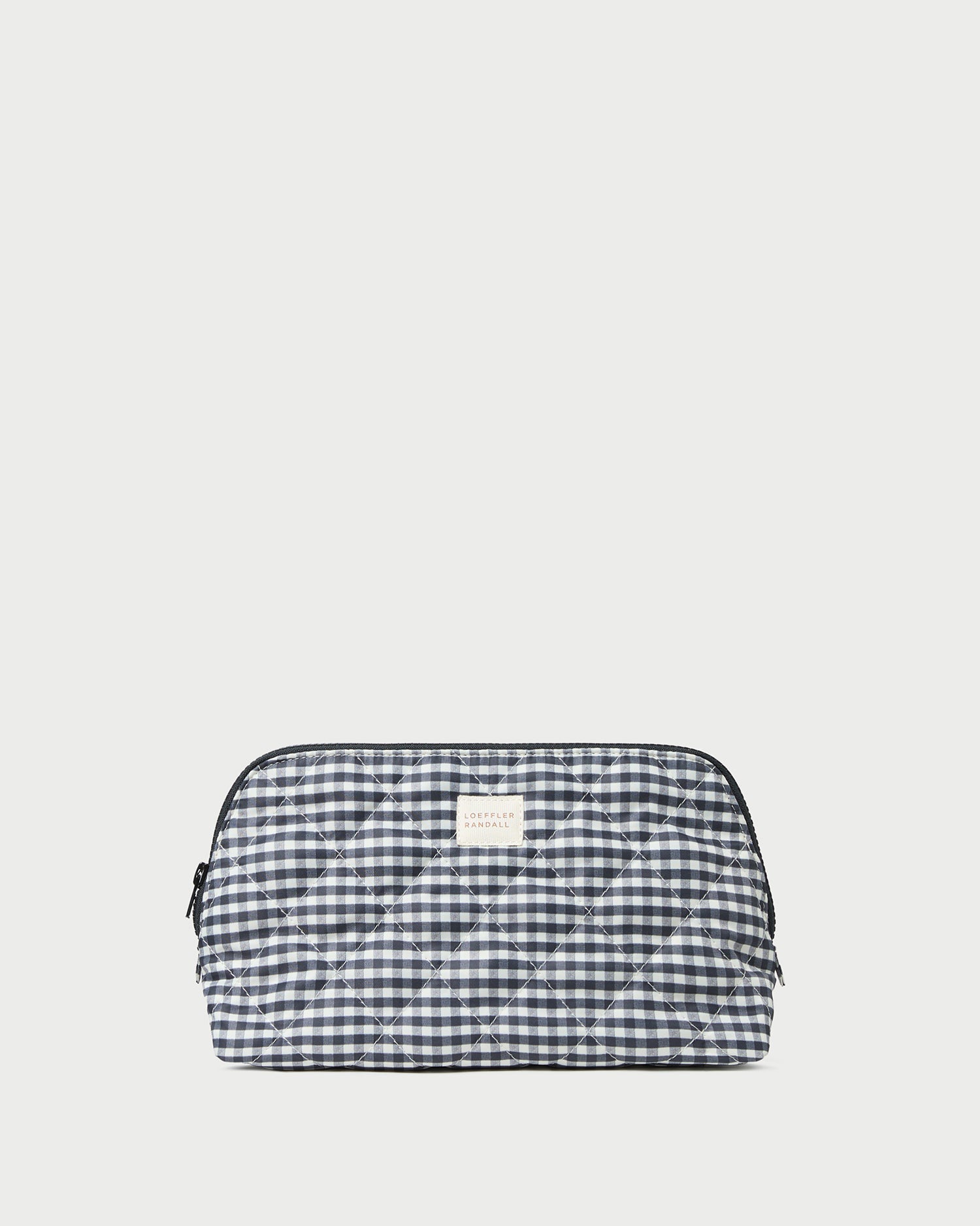 Loeffler Randall / Frances Black/White Gingham Cosmetic Pouch