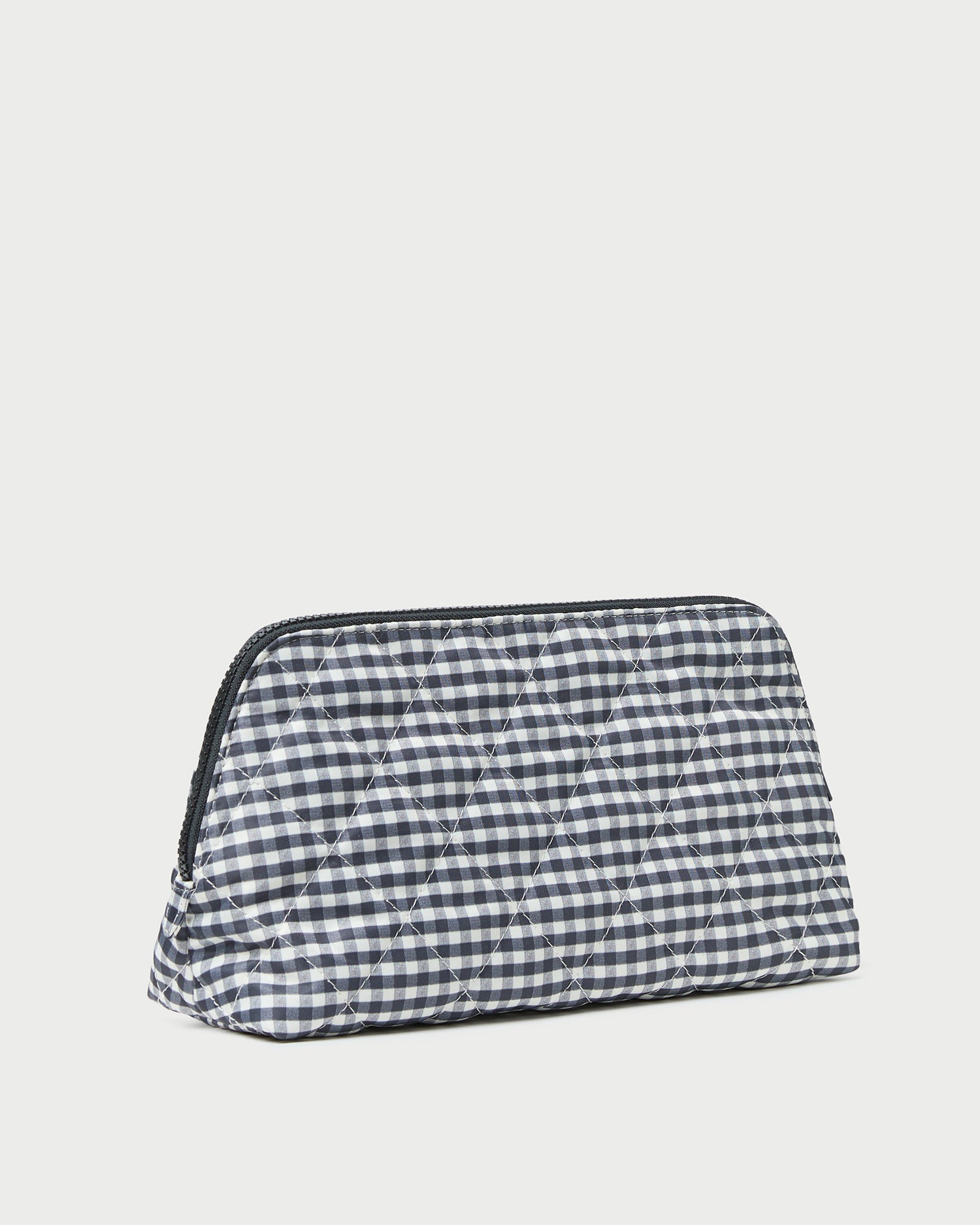 Loeffler Randall / Frances Black/White Gingham Cosmetic Pouch