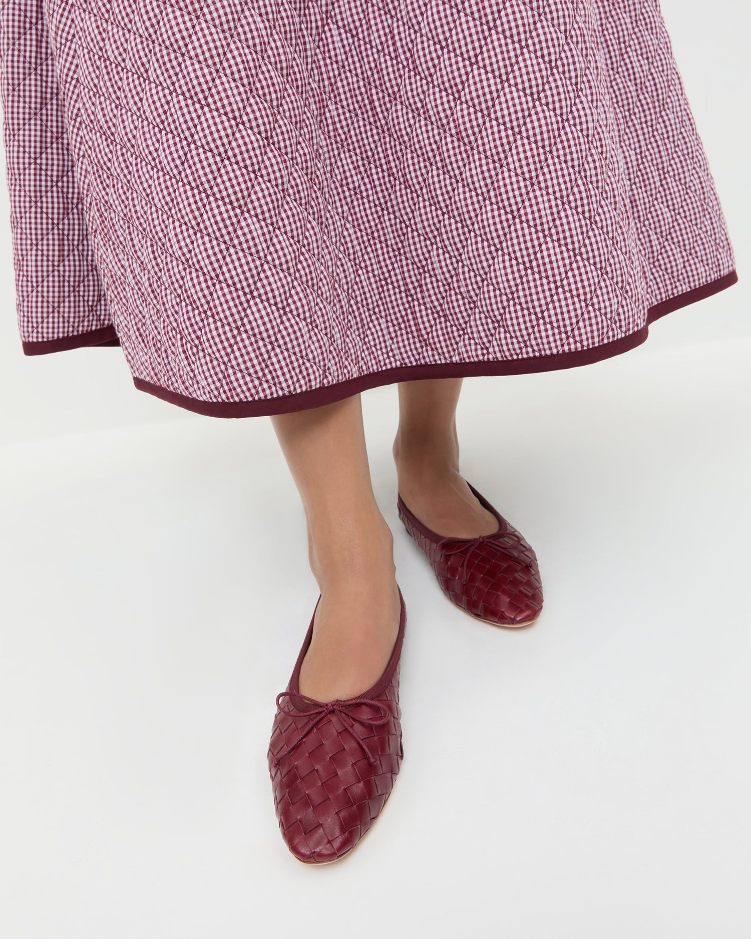 Loeffler Randall / Landry Wine Woven Ballet Flat